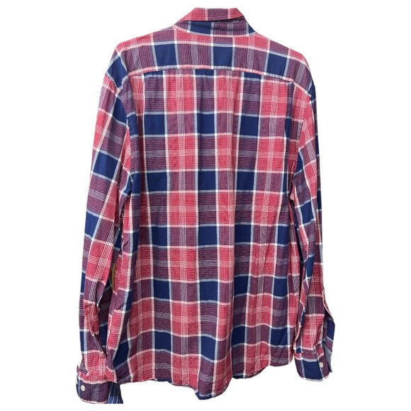 SzXL Nautica Blue/White/Red Check Button Down Shirt - Picture 7 of 7